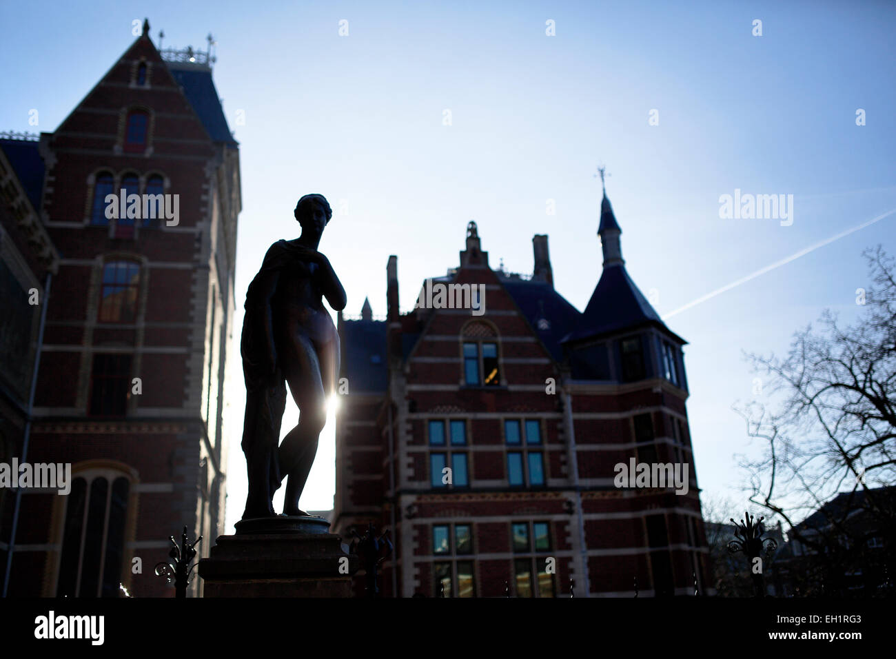 Statue Rijksmuseum Stock Photo