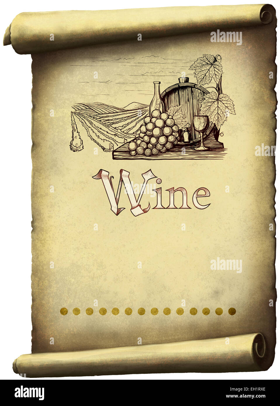 Vintage wine label Stock Photo Alamy