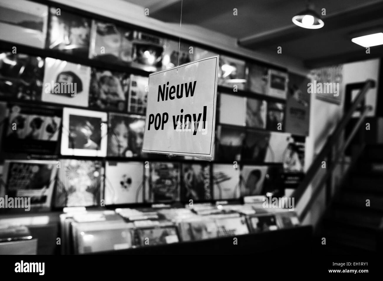 Amsterdam Record Store Stock Photo - Alamy