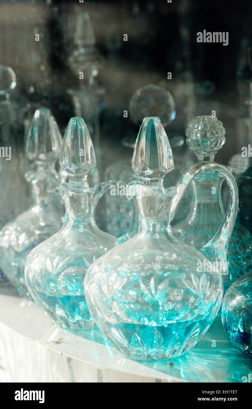 Decanters for Sale Stock Photo