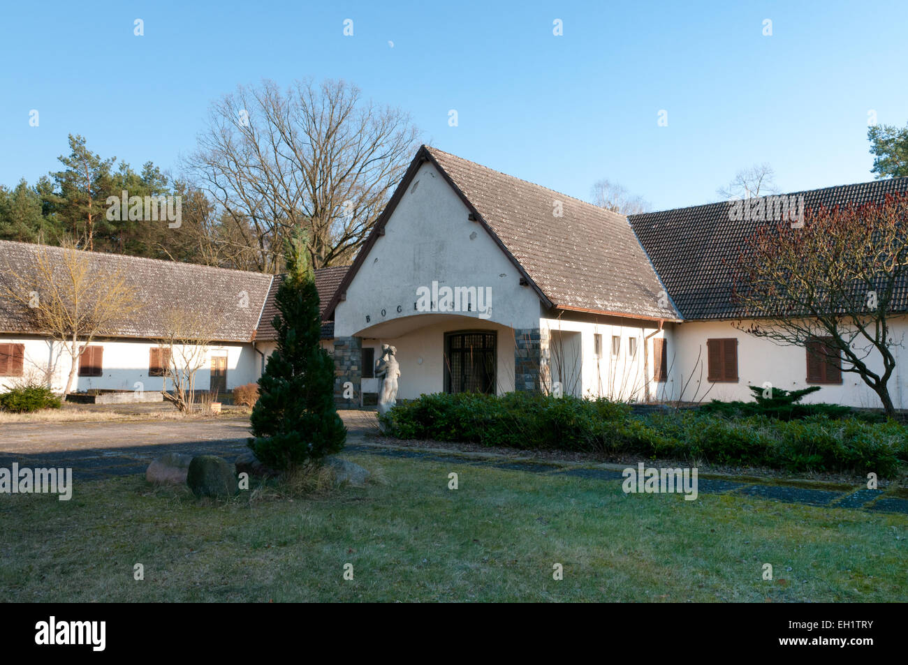 Former villa of Joseph Goebbels at Lake Bogensee, Brandenburg, Germany Stock Photo