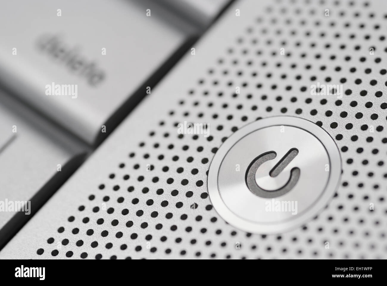 Power button from a Mac keyboard Stock Photo Alamy