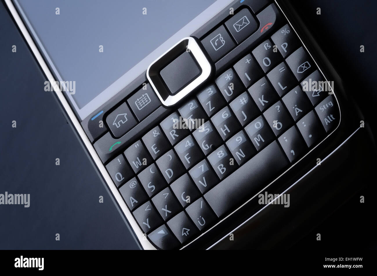 smart cell phone keyboard Stock Photo - Alamy