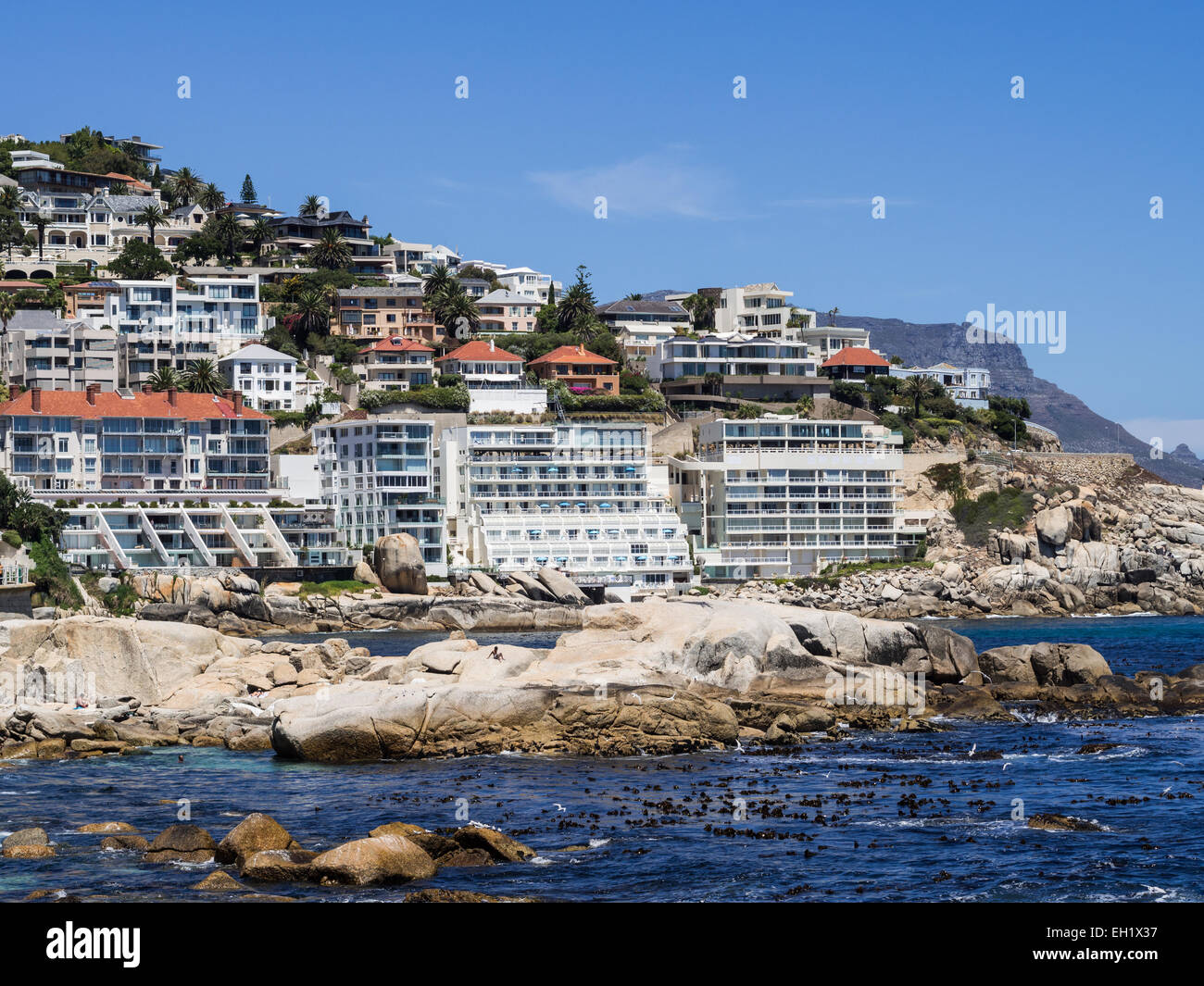 Coast in Cape Town in South Africa. Stock Photo