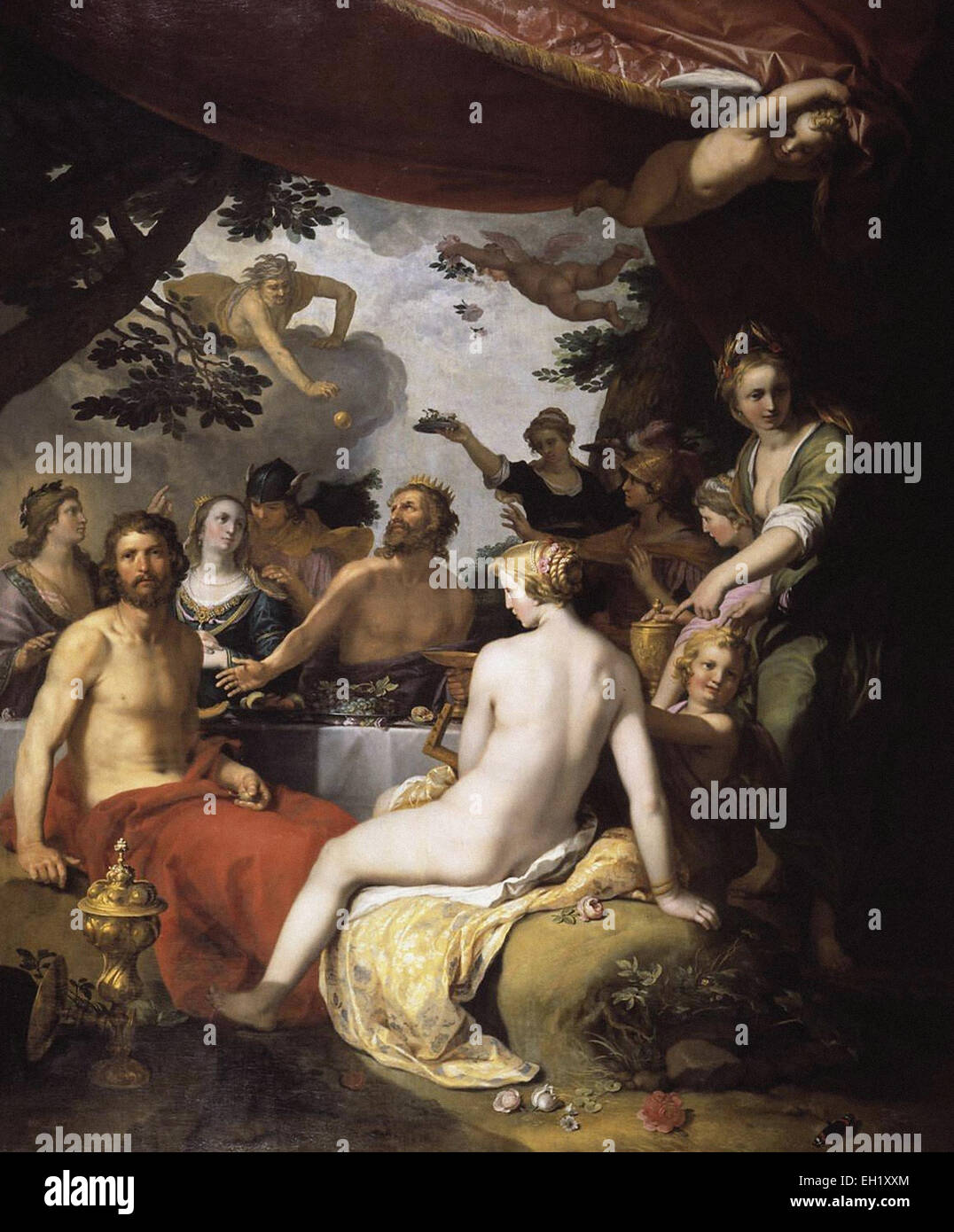 Abraham Bloemaert  Wedding of Peleus and Thetis Stock Photo