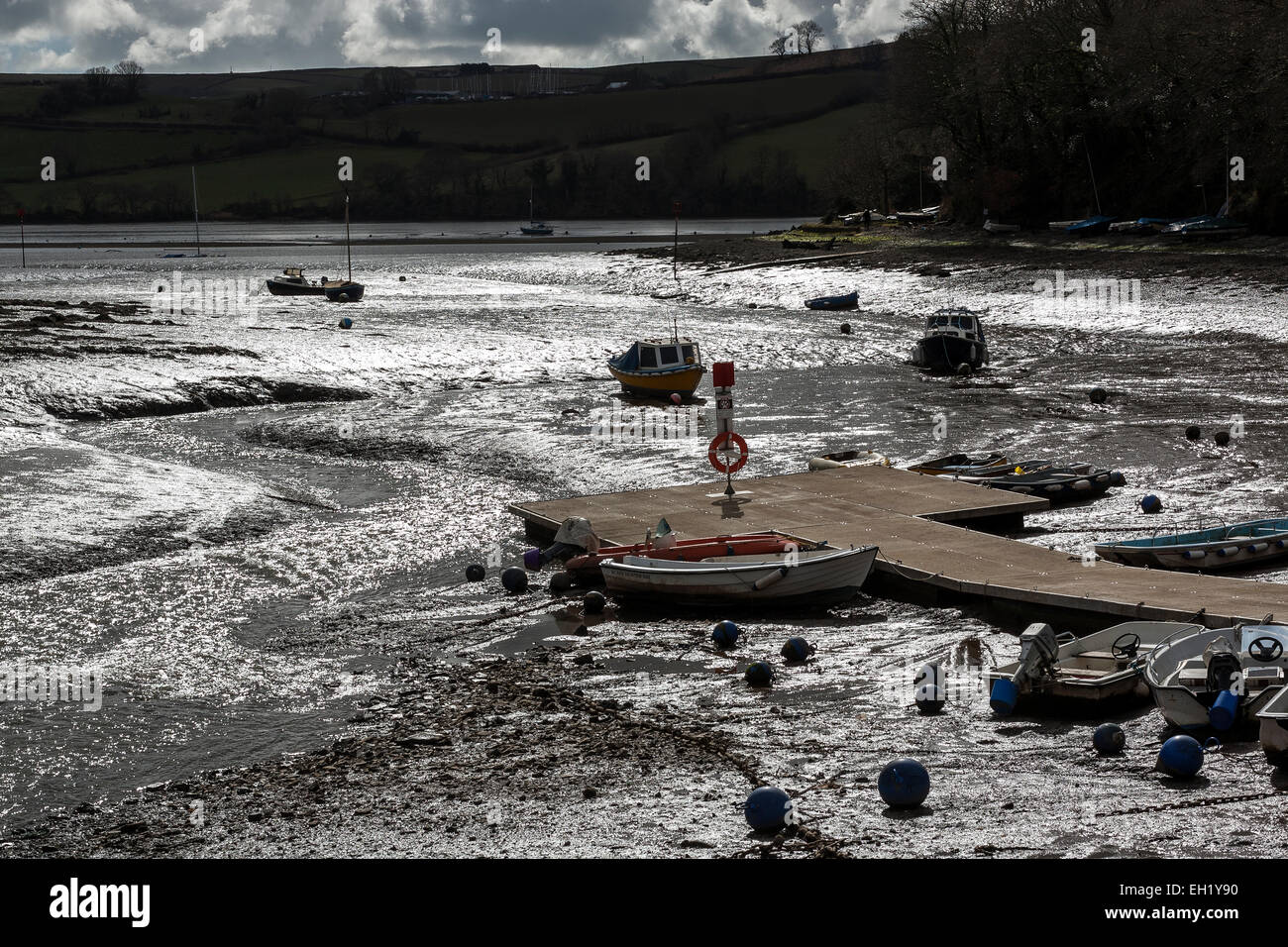 low tide at stoke gabriel,south hams,devon, River, Dart River, Water