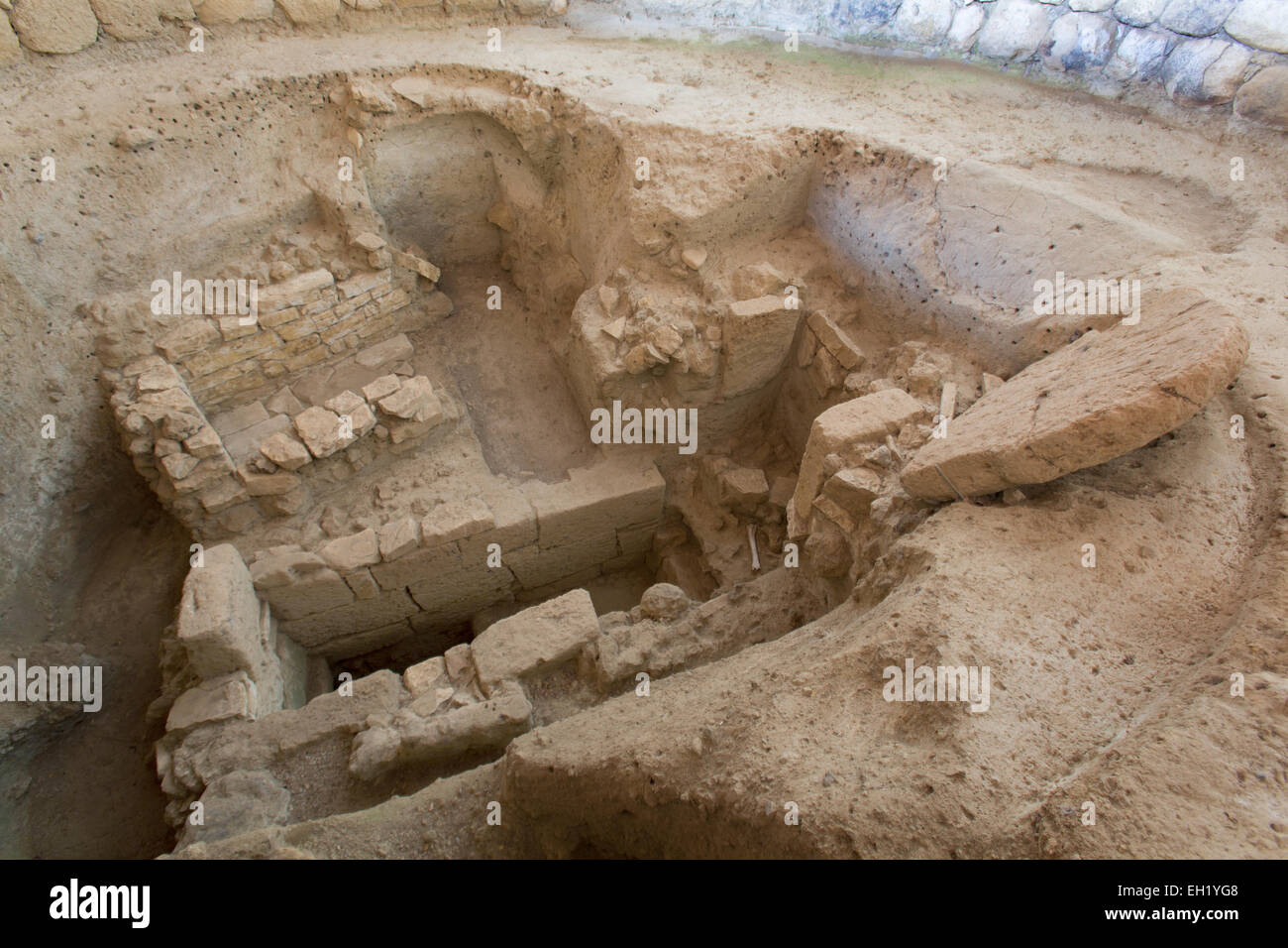 The Mycenaean Royal tomb in the village of Tzanata near Poros in the