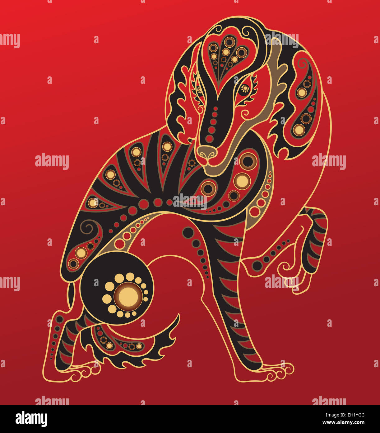 Chinese horoscope. Year of the dog Stock Photo Alamy