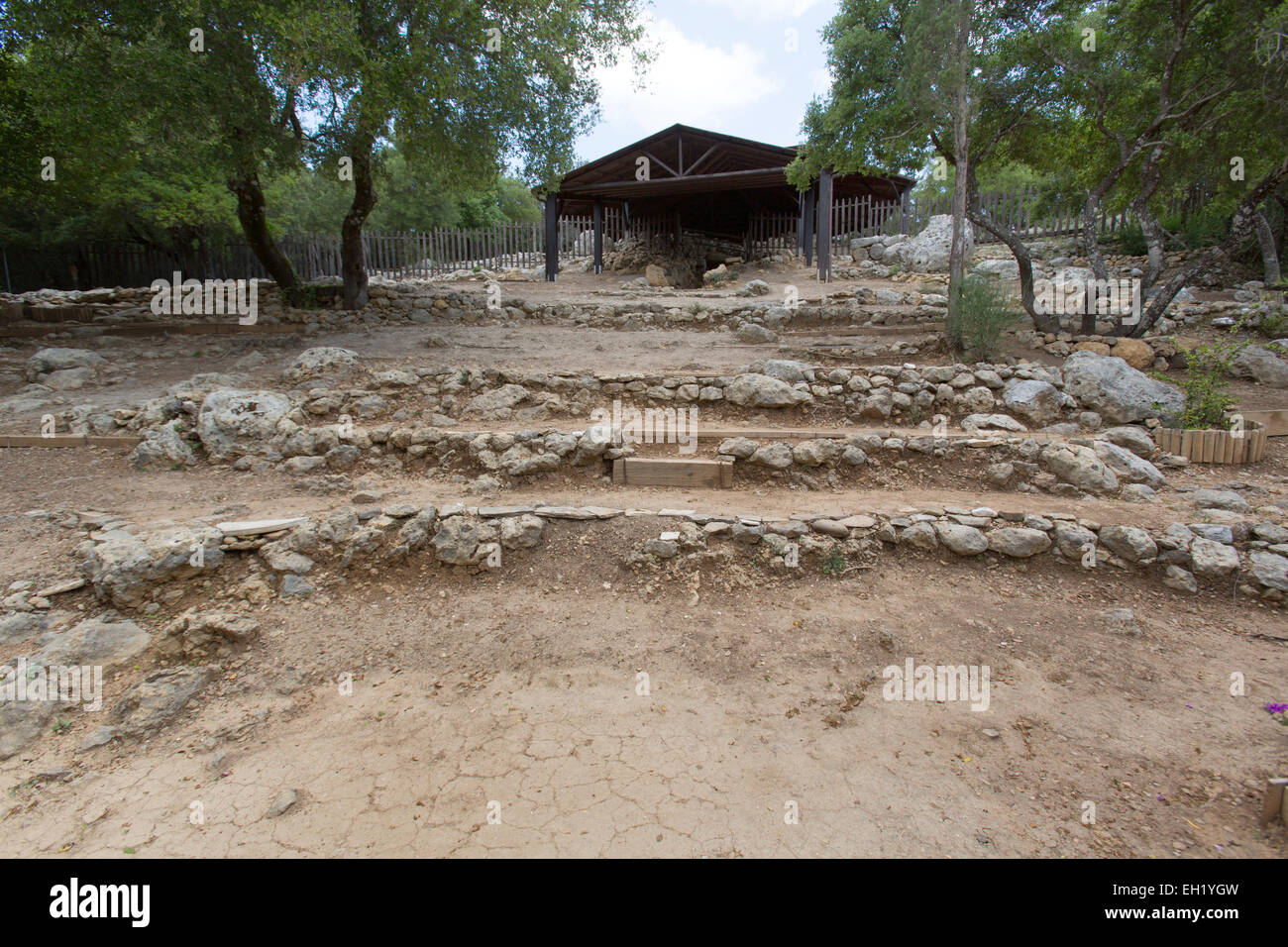 The Mycenaean Royal tomb in the village of Tzanata near Poros in the