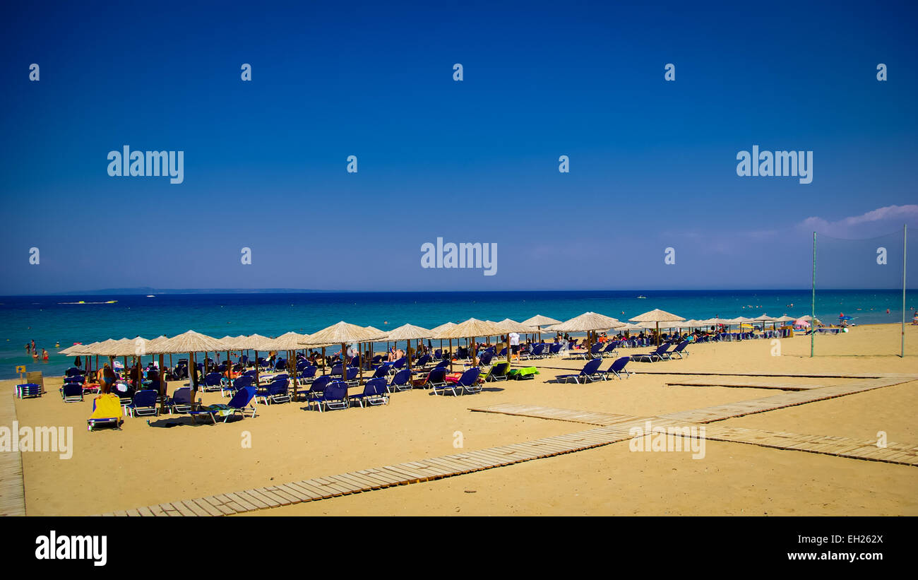 Banana Beach, Zakynthos Island, Greece. Beautiful view of Banana Beach