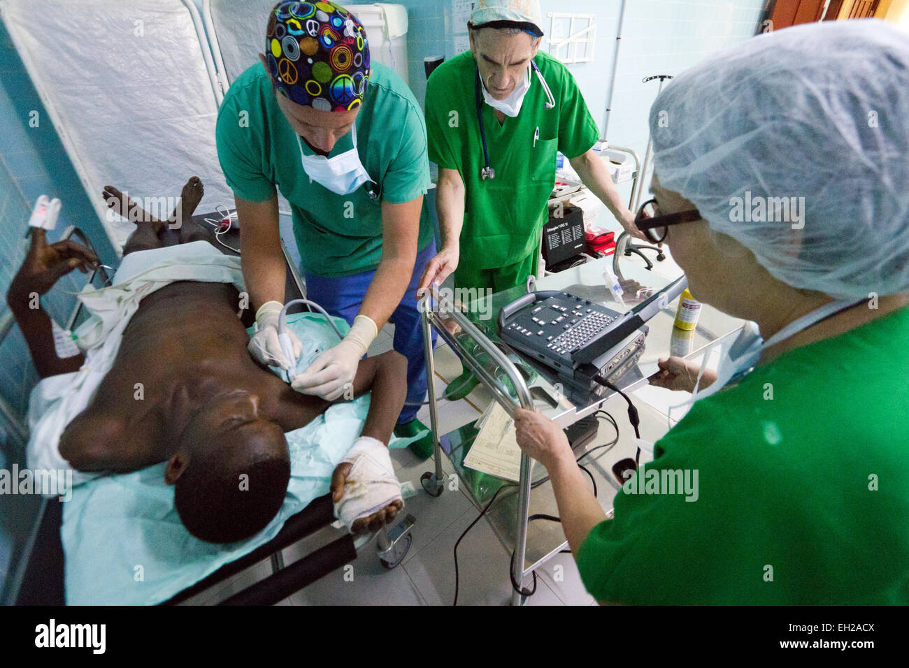 Surgical emergency project at the General Hospital MSF of Bangui ,Central African Republic ,Africa Stock Photo