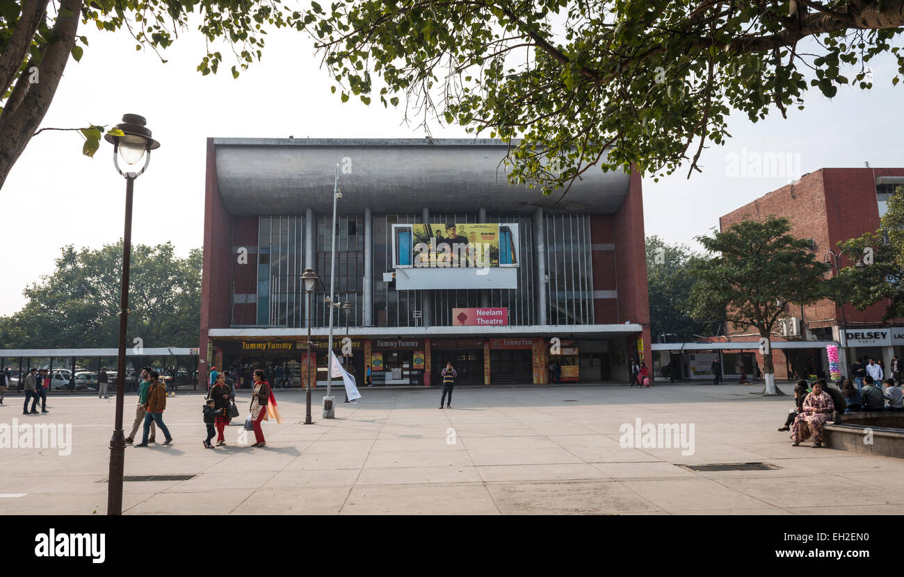 The Neelam Theatre in the city centre of Chandigarh, India Stock Photo