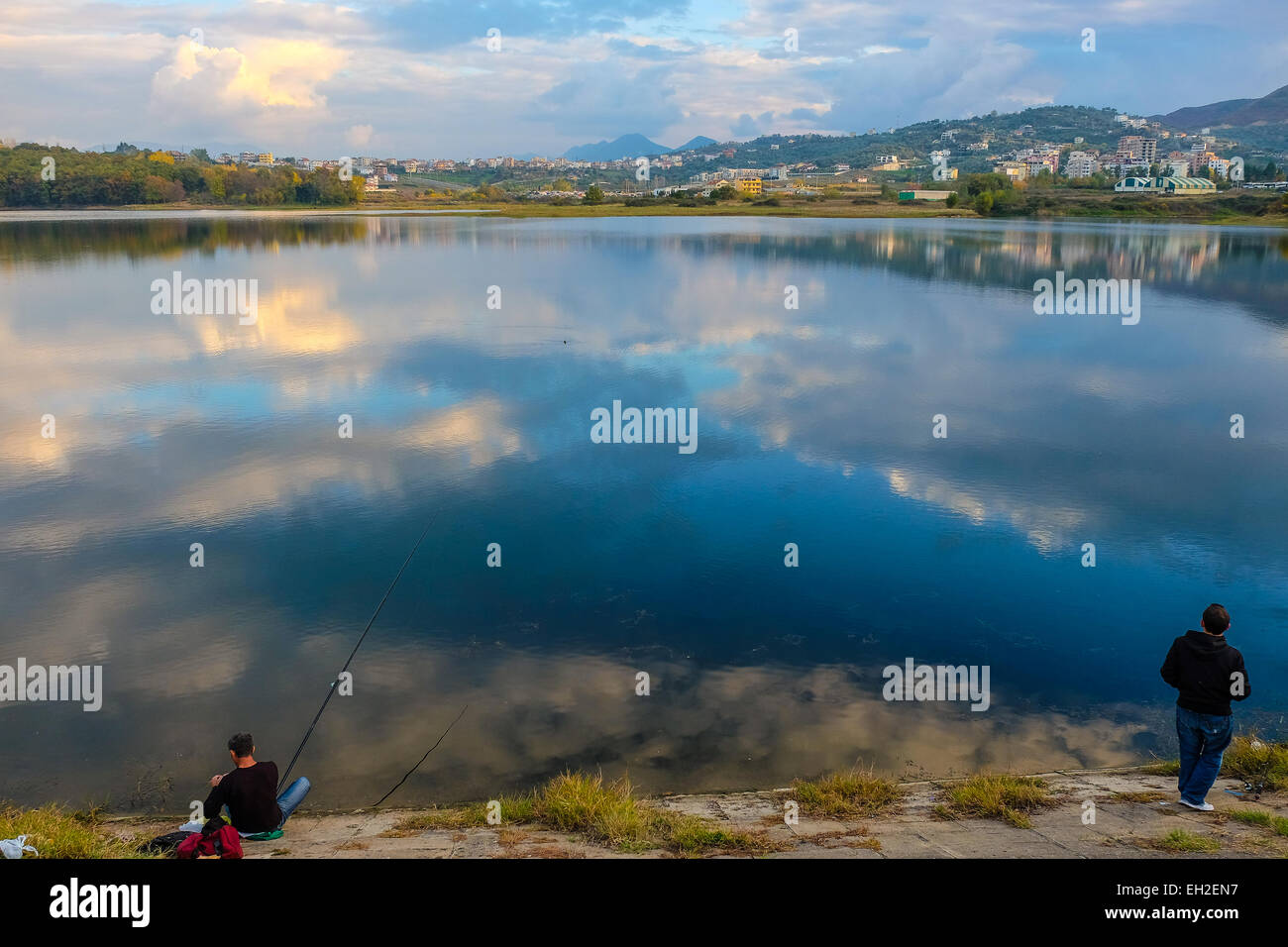 Albania, Tirana, the artificial Lake zone and park Stock Photo