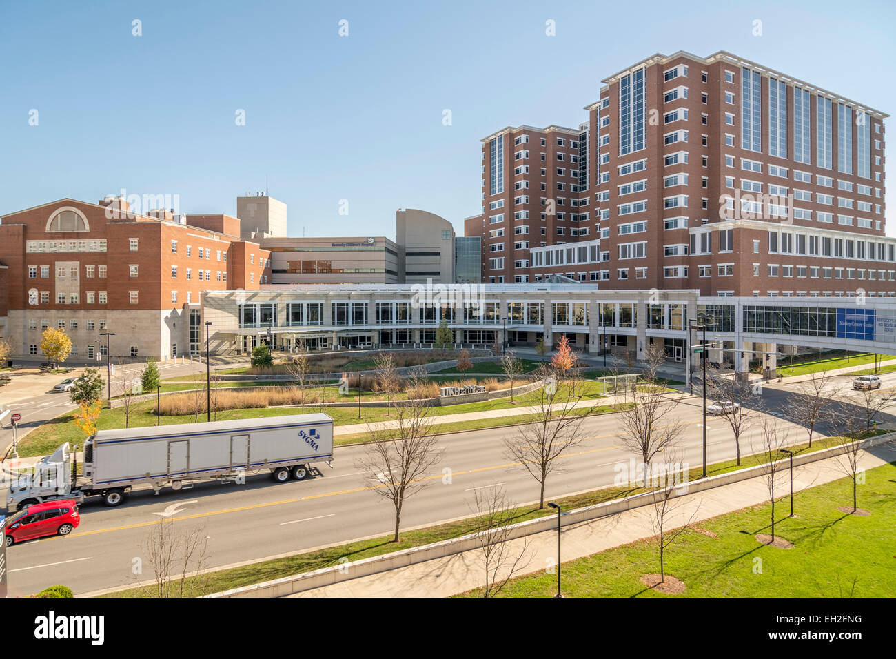 Albert B. Chandler Hospital complex in the University of Kentucky Medical Center in Lexington Kentucky USA Stock Photo