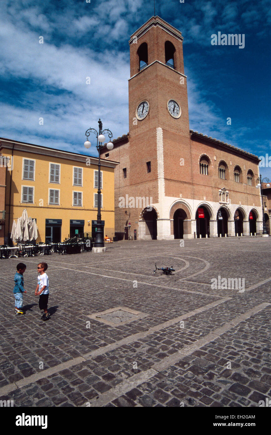 Italy, Marche, Fano, Piazza XX Settembre Square, Palazzo della Ragione  Stock Photo - Alamy