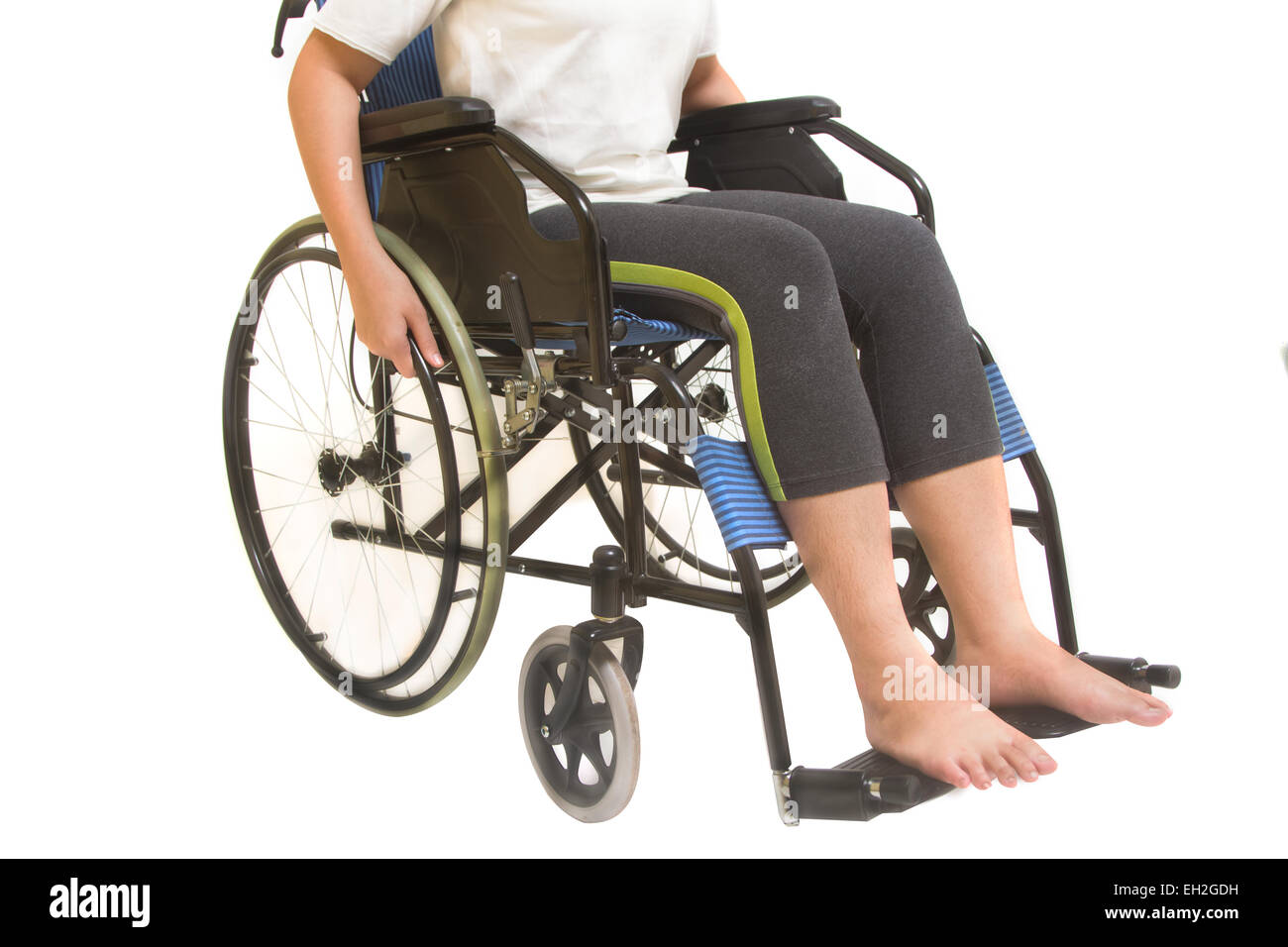 Isolated woman wheelchair hi-res stock photography and images - Alamy
