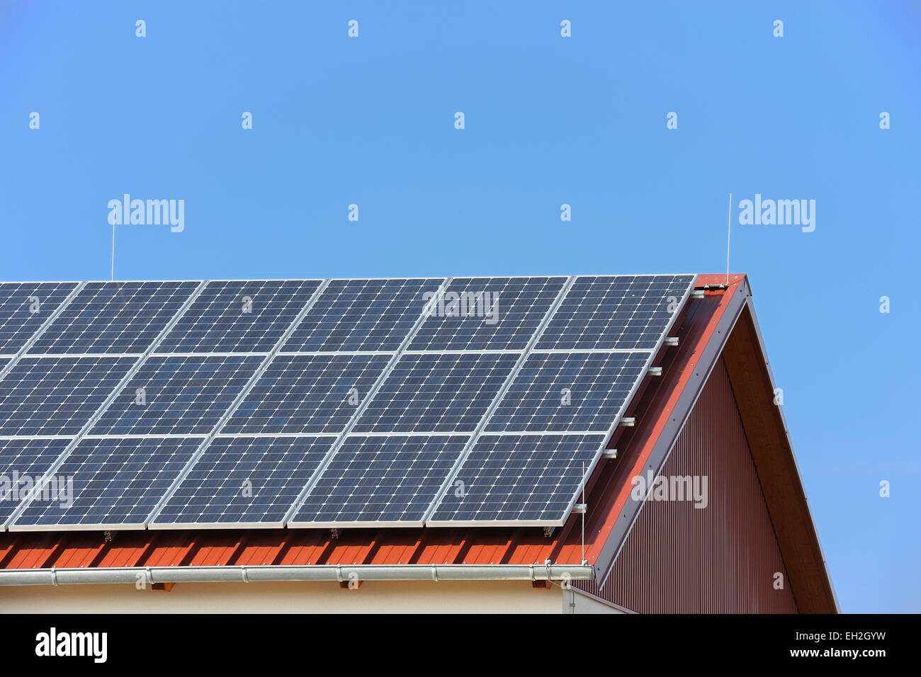 View roof many solar hi-res stock photography and images - Alamy