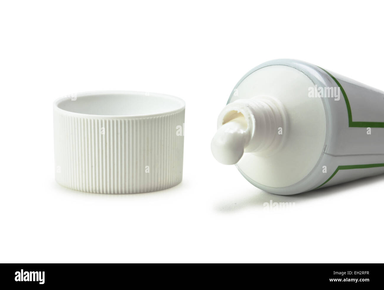 toothpaste squeezed from a tube isolated on white background Stock Photo Alamy