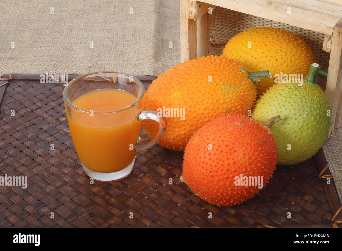 gac fruit,Baby Jackfruit juice Stock Photo Alamy