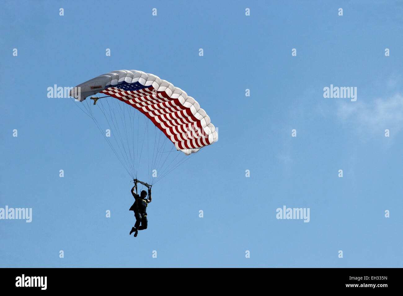 High altitude parachute jump equipment hires stock photography and
