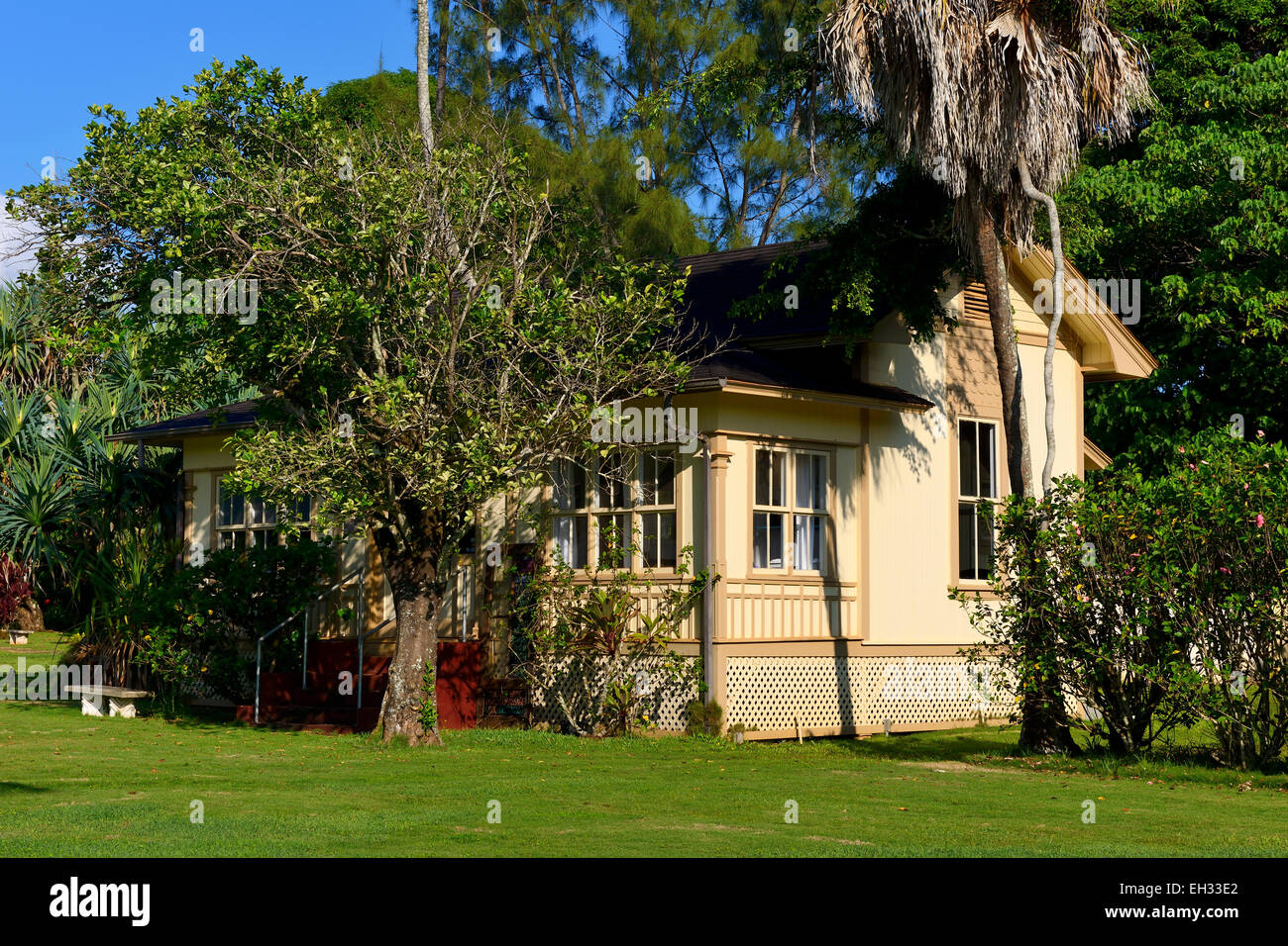 Kilohana Plantation Beauty Shop, Lihue, Kauai, Hawaii, USA Stock Photo