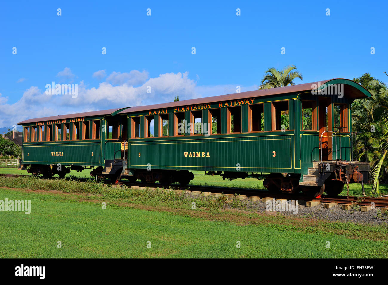 Kilohana Plantation Railway, Lihue, Kauai, Hawaii, USA Stock Photo Alamy