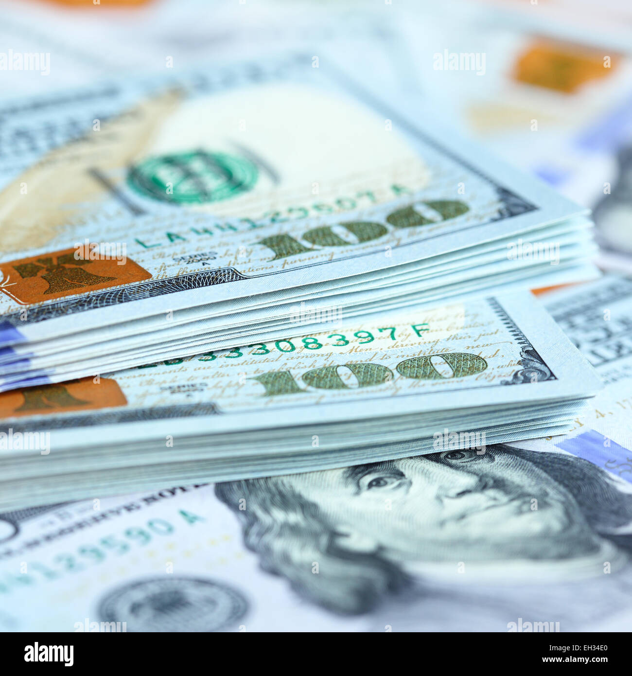 US dollars close-up. Shallow DOF! Stock Photo
