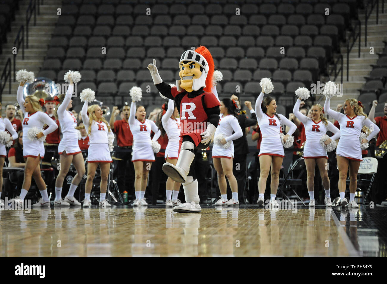 Rutgers scarlet knight cheerleaders hires stock photography and images