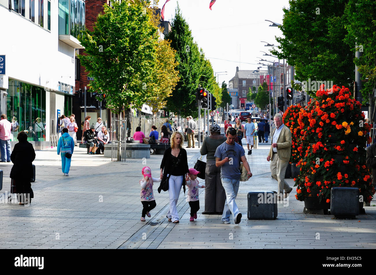 Limerick is a city in Ireland. It is located in the Mid-West Region and is also part of the province of Munster. Stock Photo