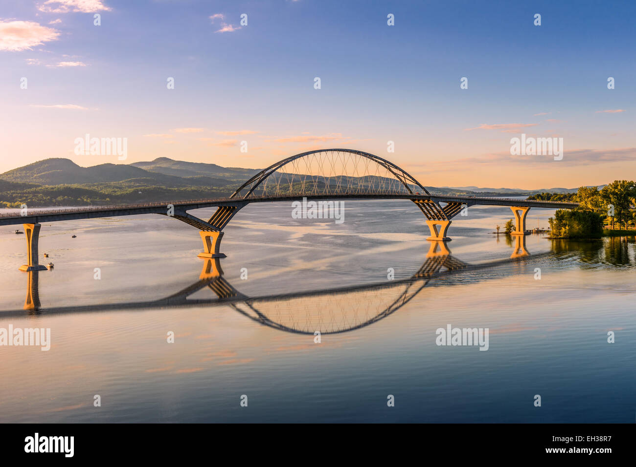 Champlain Bridge across Lake Champlain connecting New York and Vermont