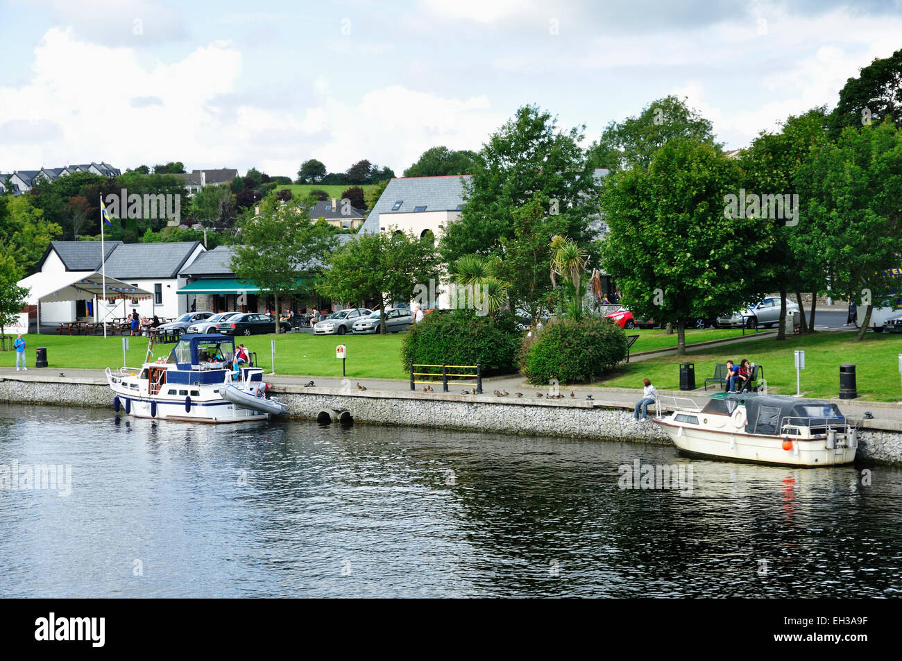 Ballina is a town in north County Mayo, Ireland. Stock Photo