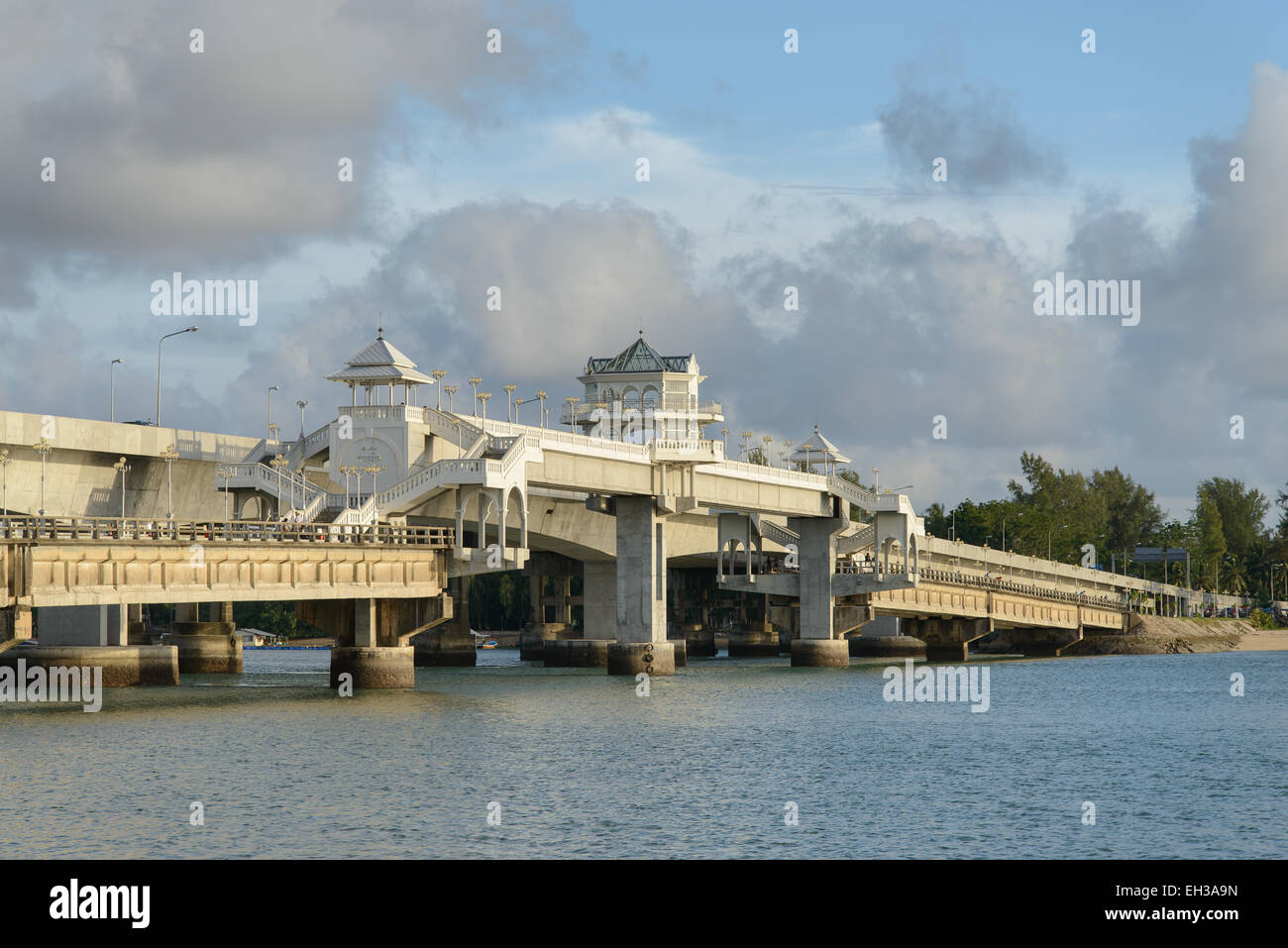 the Bridge between Phuket and Pang Nga in Thailand Stock Photo