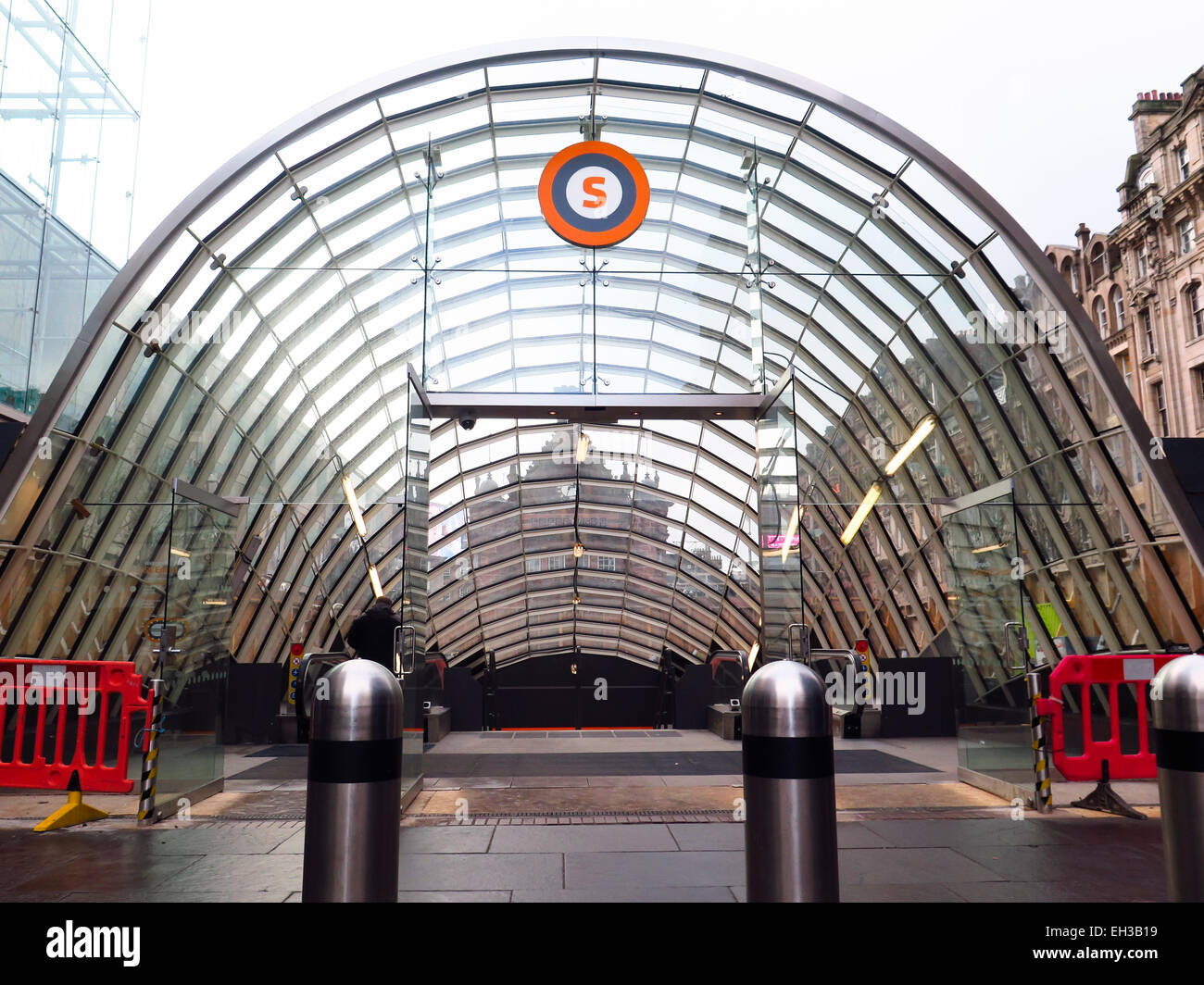 St Enoch underground station Glasgow Stock Photo