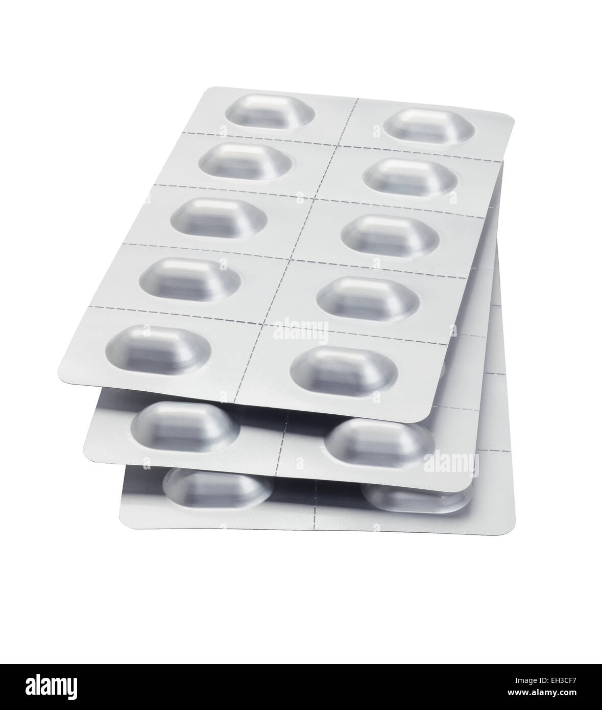 Stack Medication Packages Stack Of Medicine In Blister Packs On White Background Stock Photo - Alamy