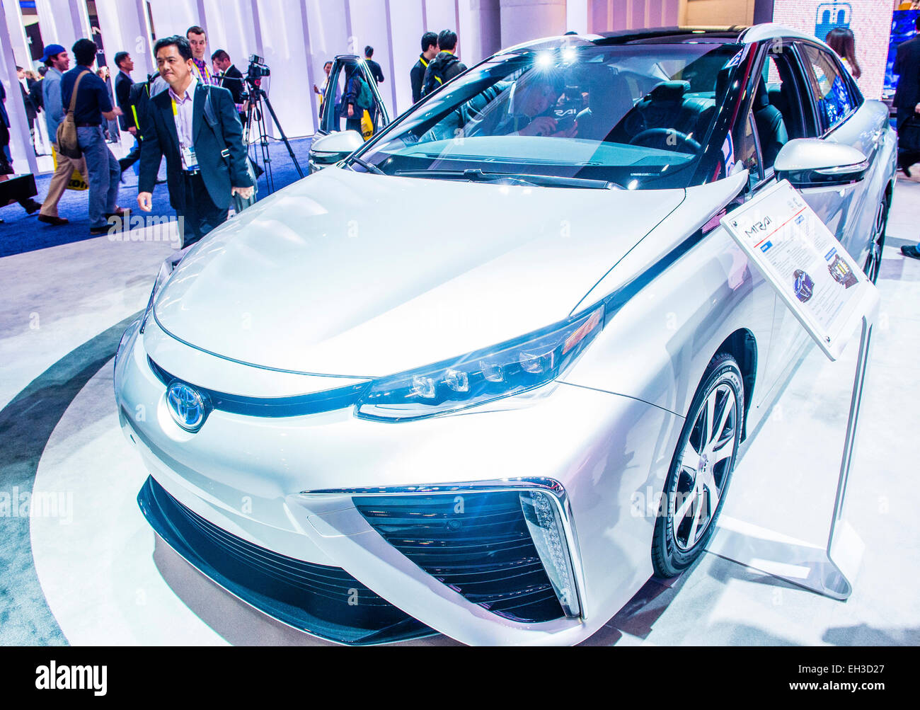 The Toyota Mirai fuelcell car at the CES Show in Las Vegas Stock Photo ...