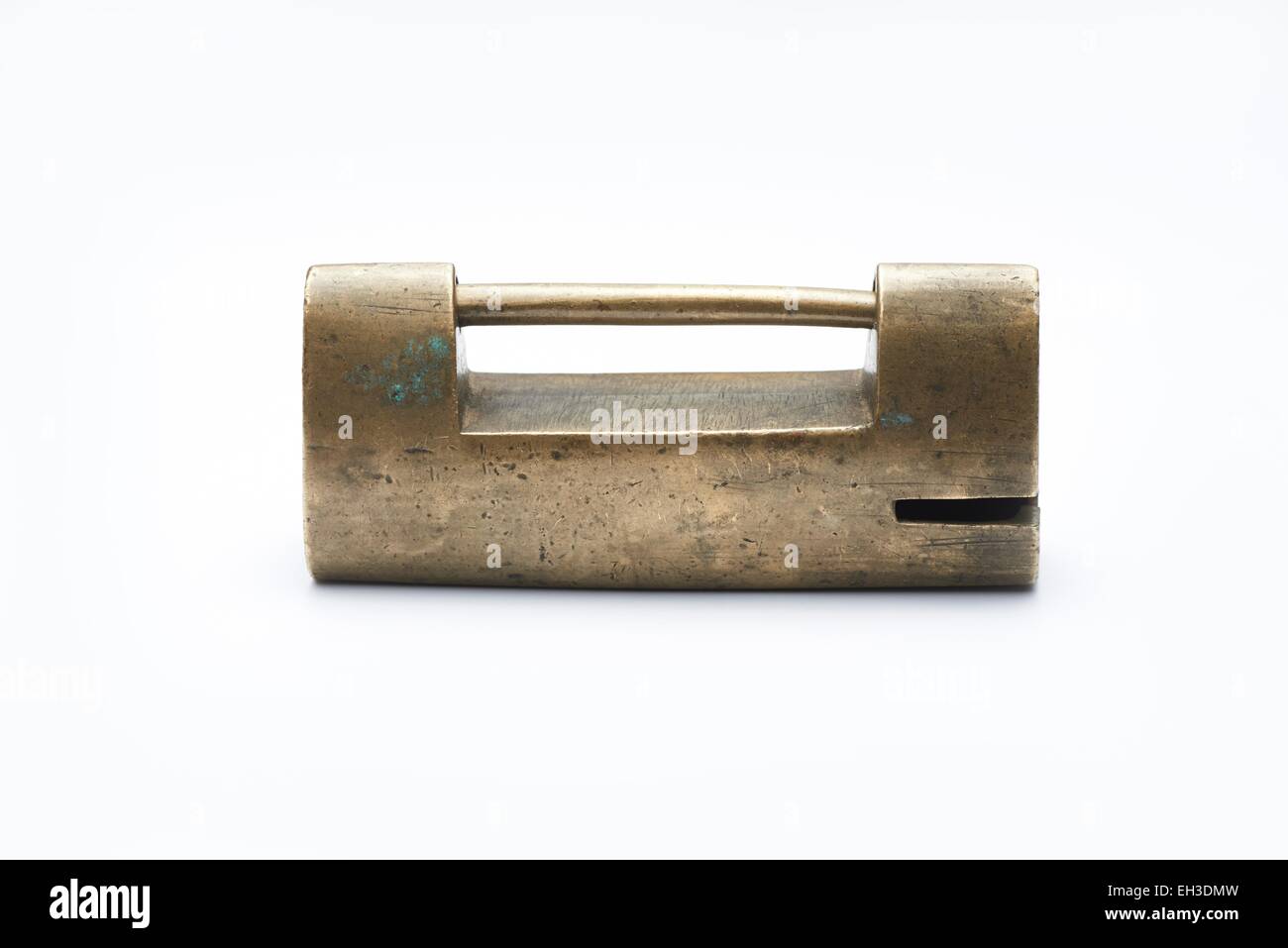 Old style lock on clean background Stock Photo Alamy