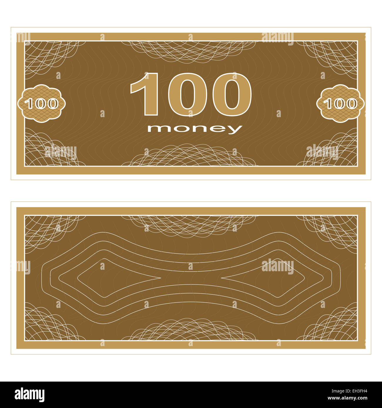 Play money. One Hundred Stock Photo