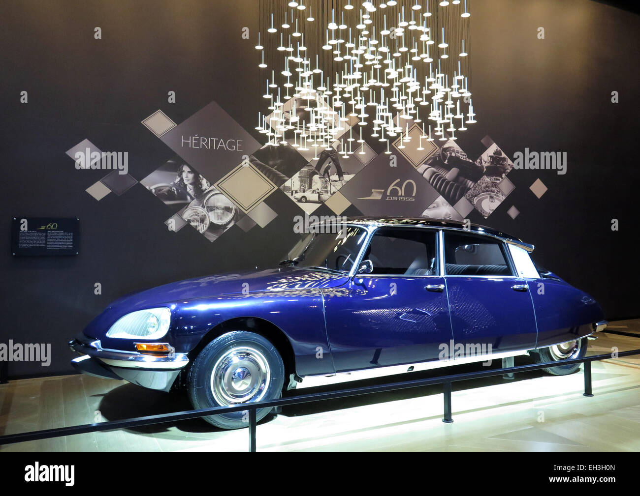 Citroën DS19 at stand in Geneva Motor Show 2015 Stock Photo