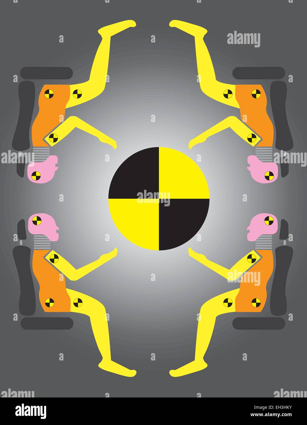 Crash test dummies Stock Vector Images Alamy