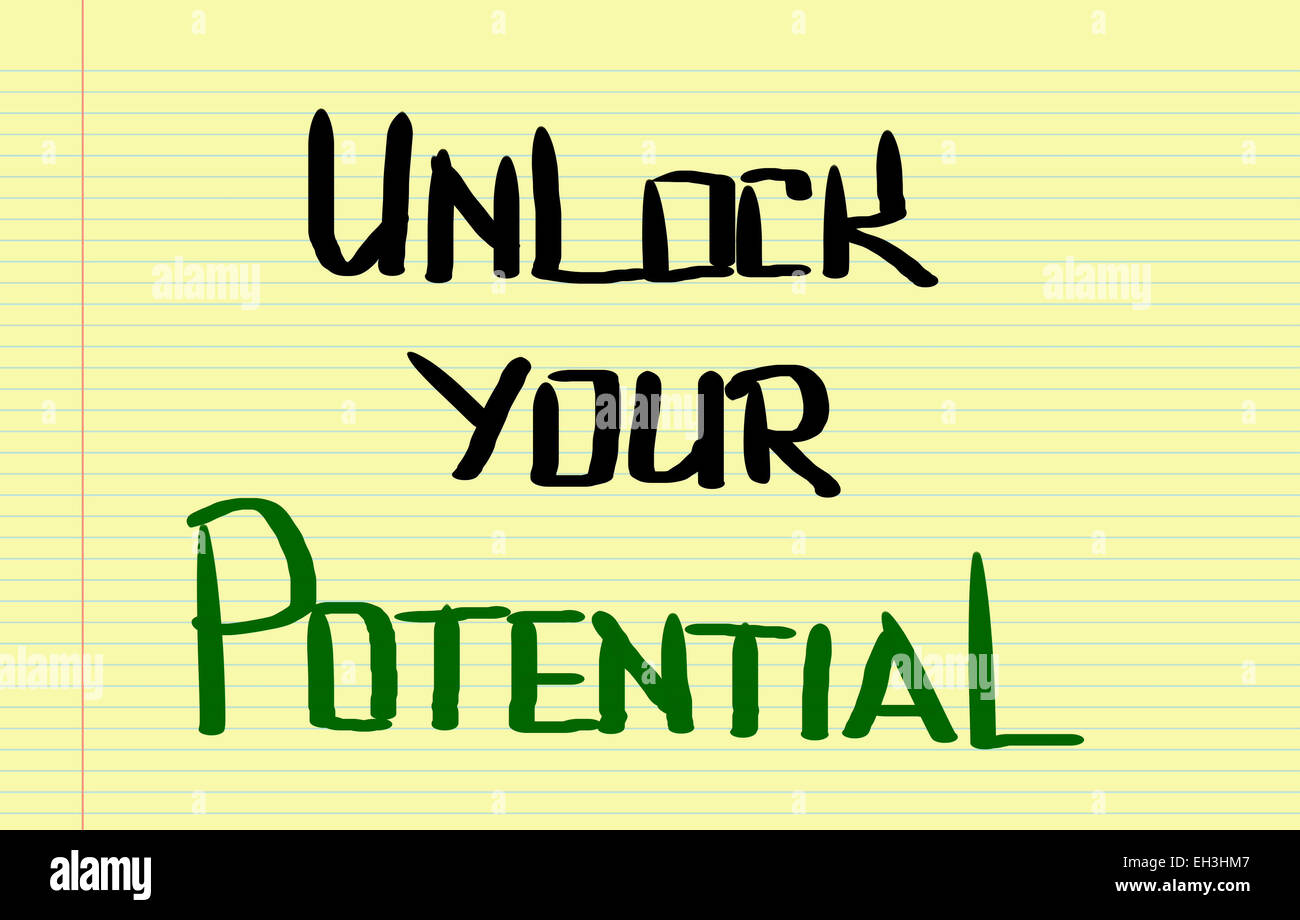 Unlock Your Potential Concept Stock Photo