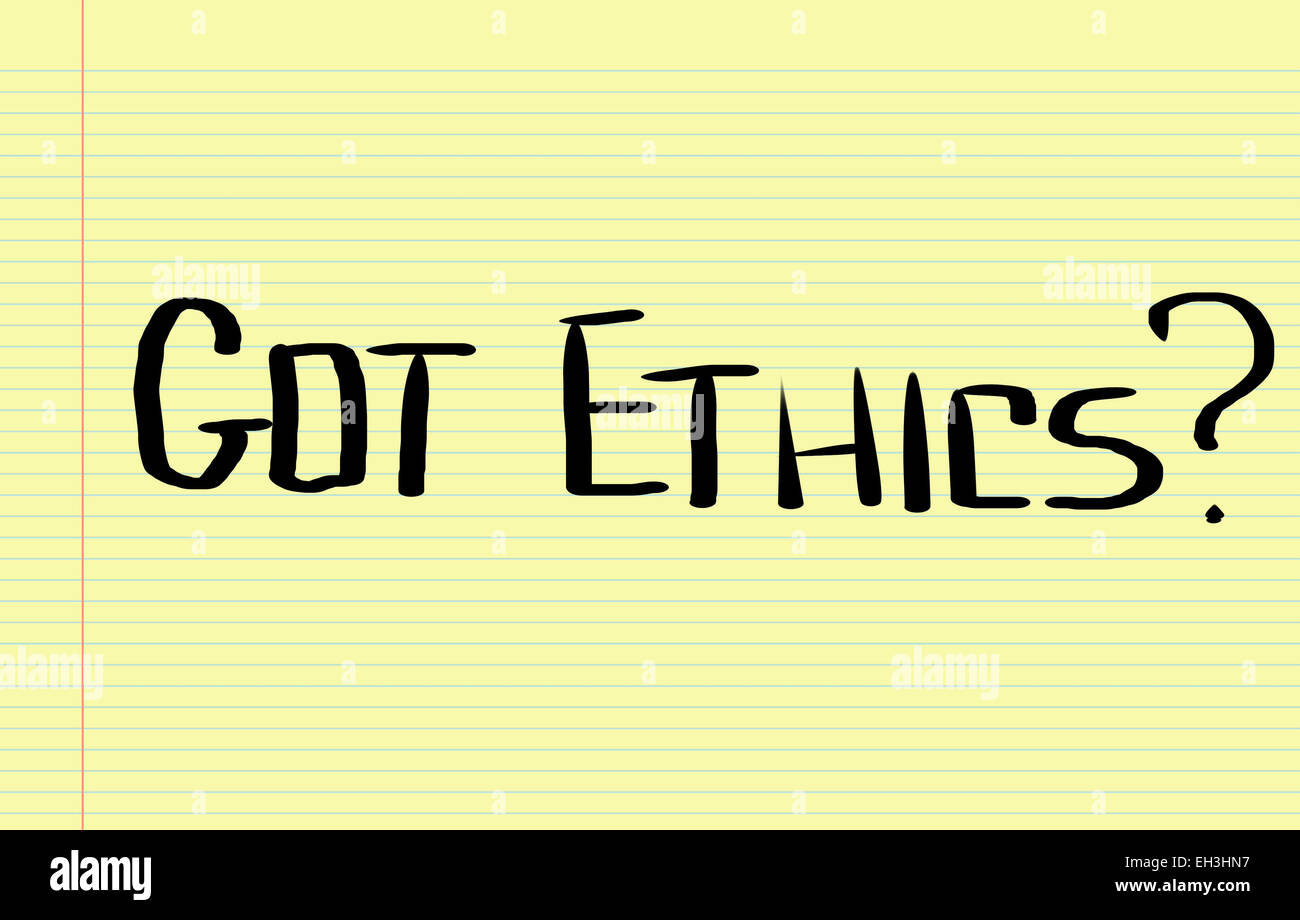 Got Ethics Concept Stock Photo