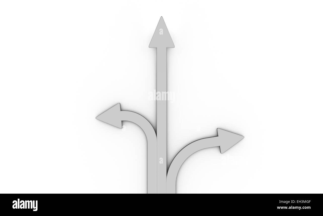 3d arrows, concept of success Stock Photo