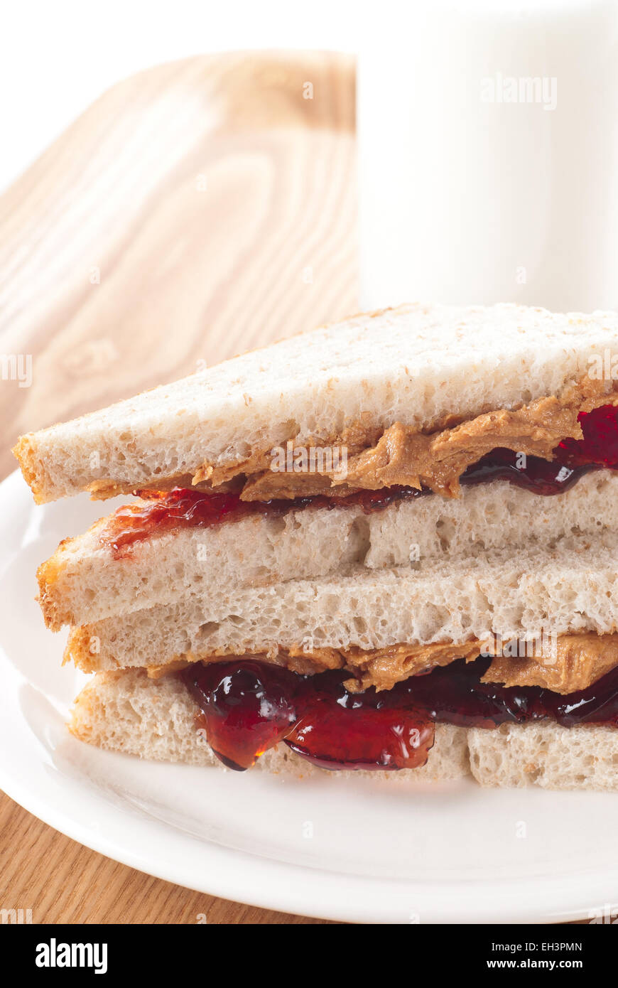 Peanut butter and jelly sandwich hires stock photography and images Alamy