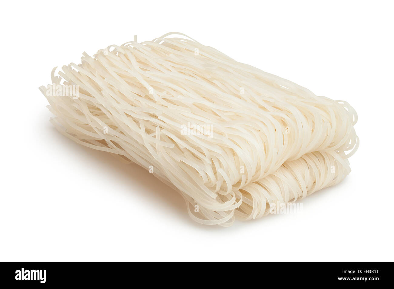 rice noodles isolated Stock Photo
