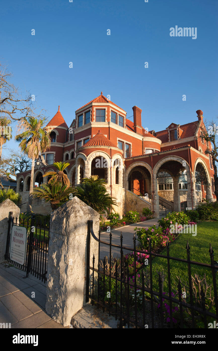 MOODY MANSION MUSEUM BROADWAY GALVESTON ISLAND TEXAS USA Stock Photo