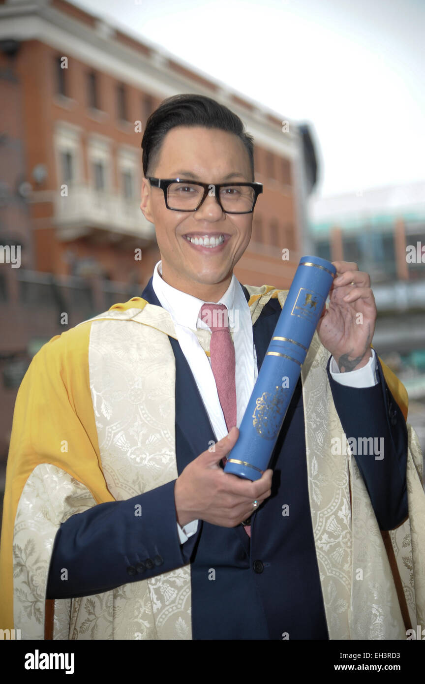 Gok Wan is awarded an Honorary Doctorate from Birmingham City University Featuring: Gok Wan Where: Birmingham, United Kingdom When: 01 Sep 2014 Stock Photo