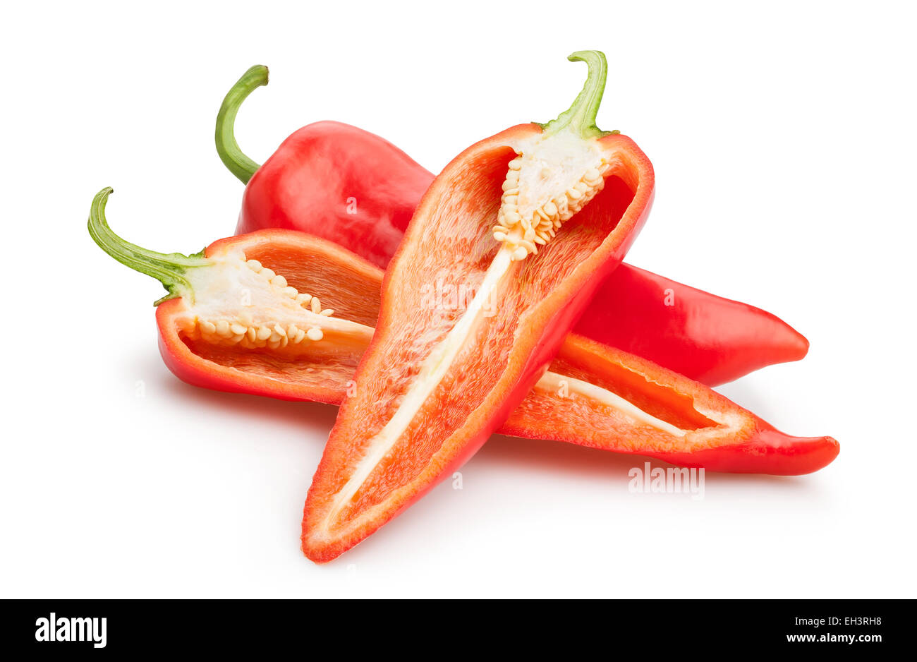 red pepper isolated Stock Photo