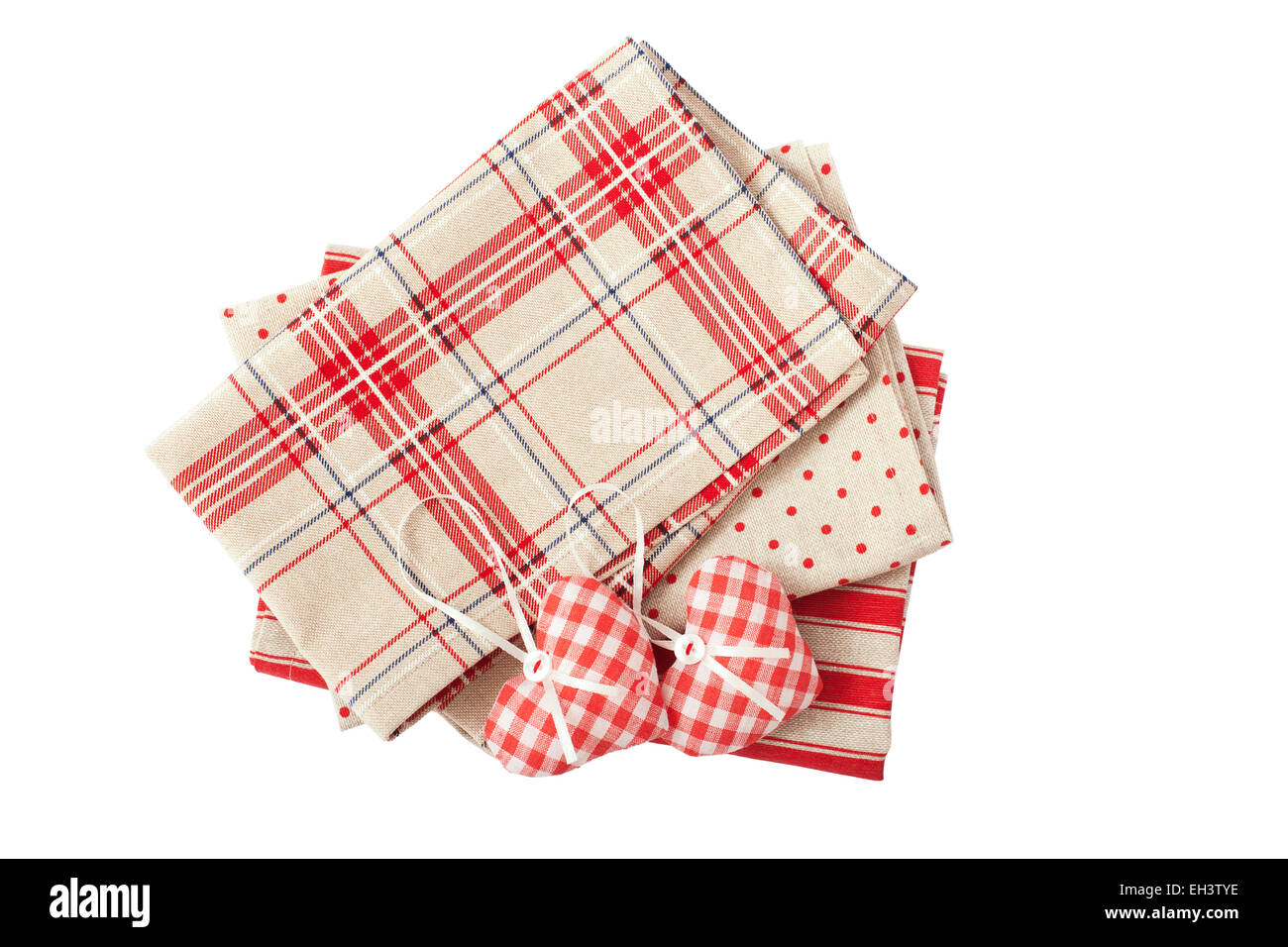 Stack of colorful dish towels Stock Photo - Alamy