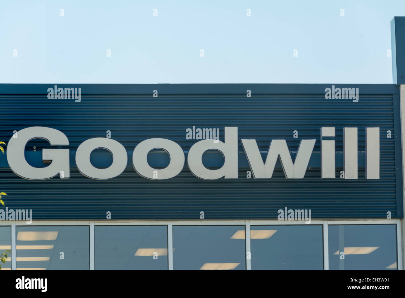 Goodwill store sign Stock Photo Alamy