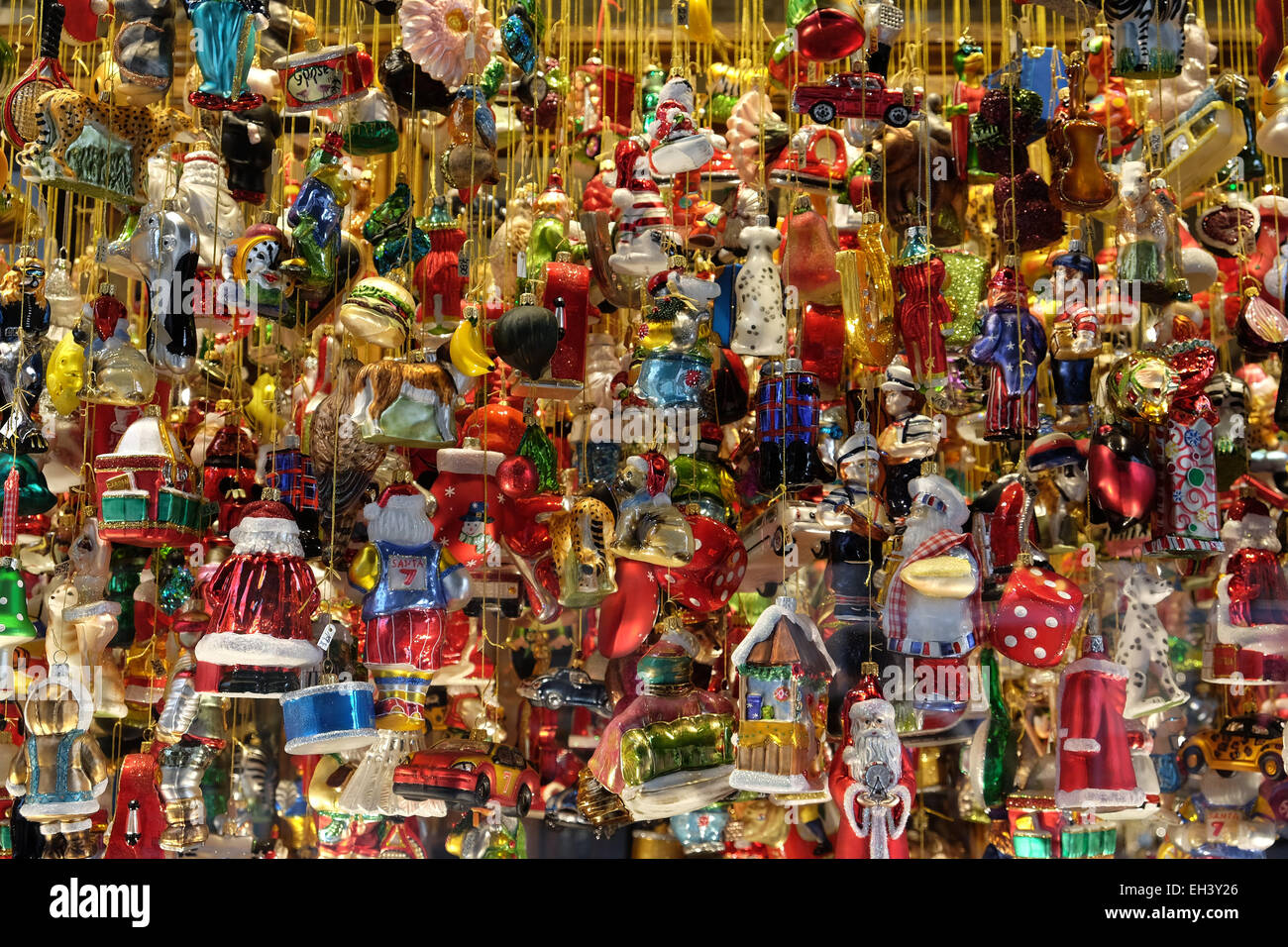 Christmas decoration shop in Graz, Styria, Austria on January 10, 2015. Stock Photo